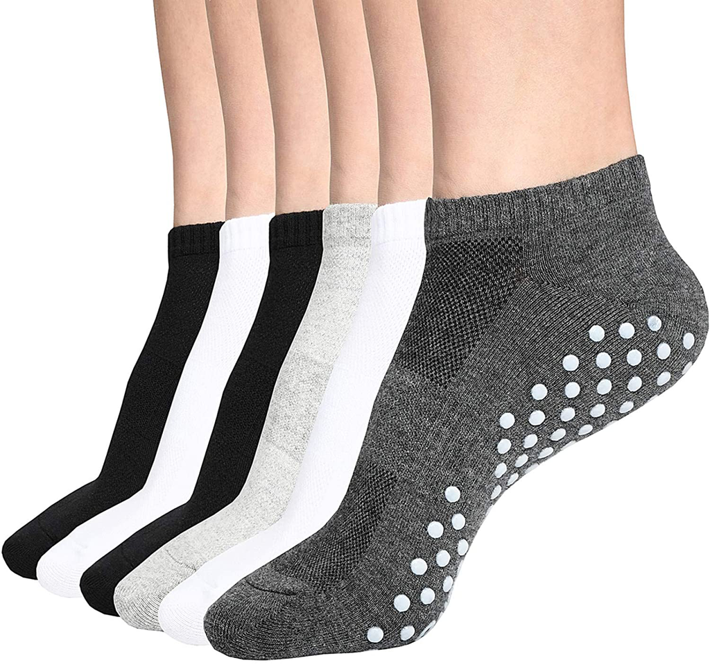 Womens & Mens Low Cut Socks,DIBAOLONG 6-Pair Ankle No Show Athletic Short Cotton Socks