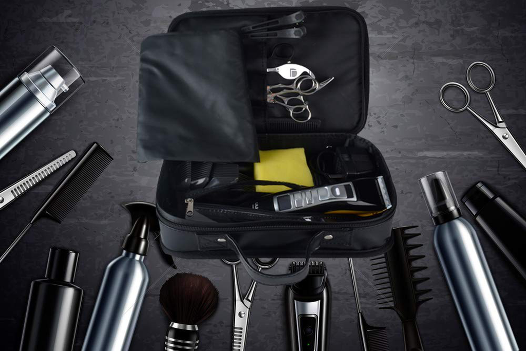 Goldwheat Hair Clipper Case Barber Tool Bag for Haircutting Supplies Grooming Kit Beard Trimmer Small Organizer Storage