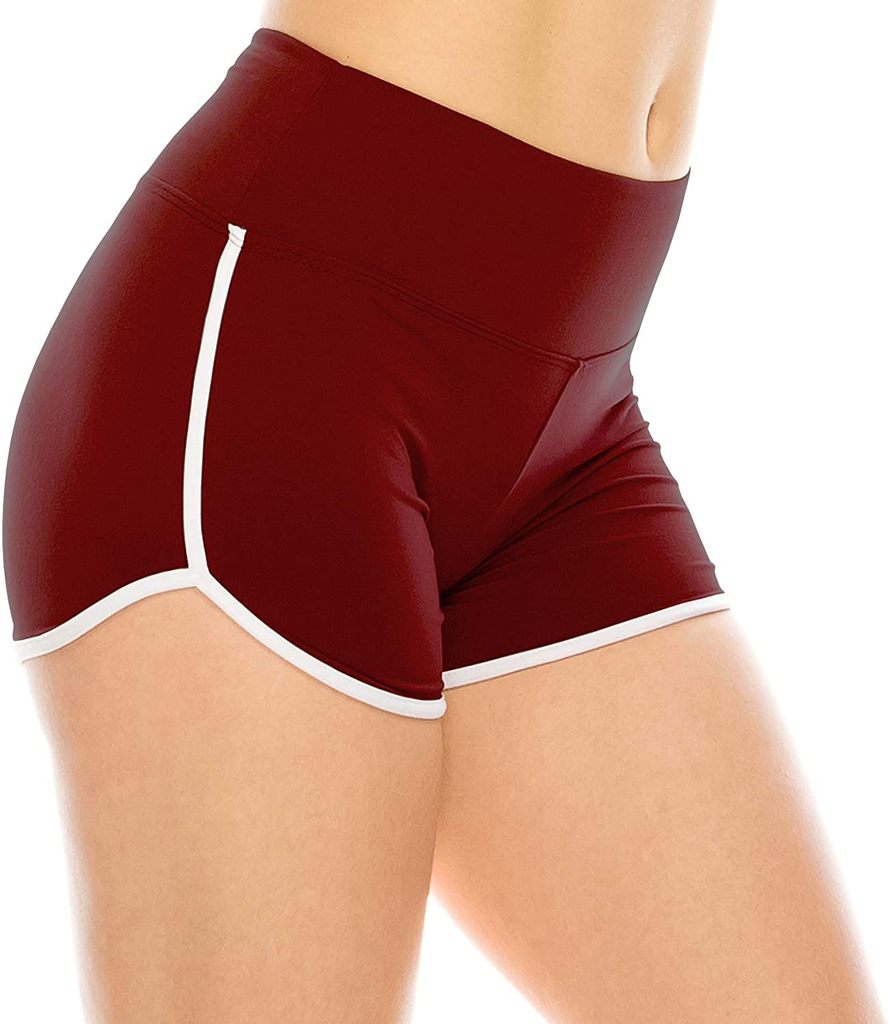 ALWAYS Women Workout Yoga Shorts - Premium Buttery Soft Solid Stretch Cheerleader Running Dance Volleyball Short Pants