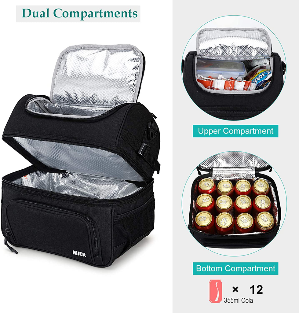 MIER Adult Lunch Box Insulated Lunch Bag Large Cooler Tote