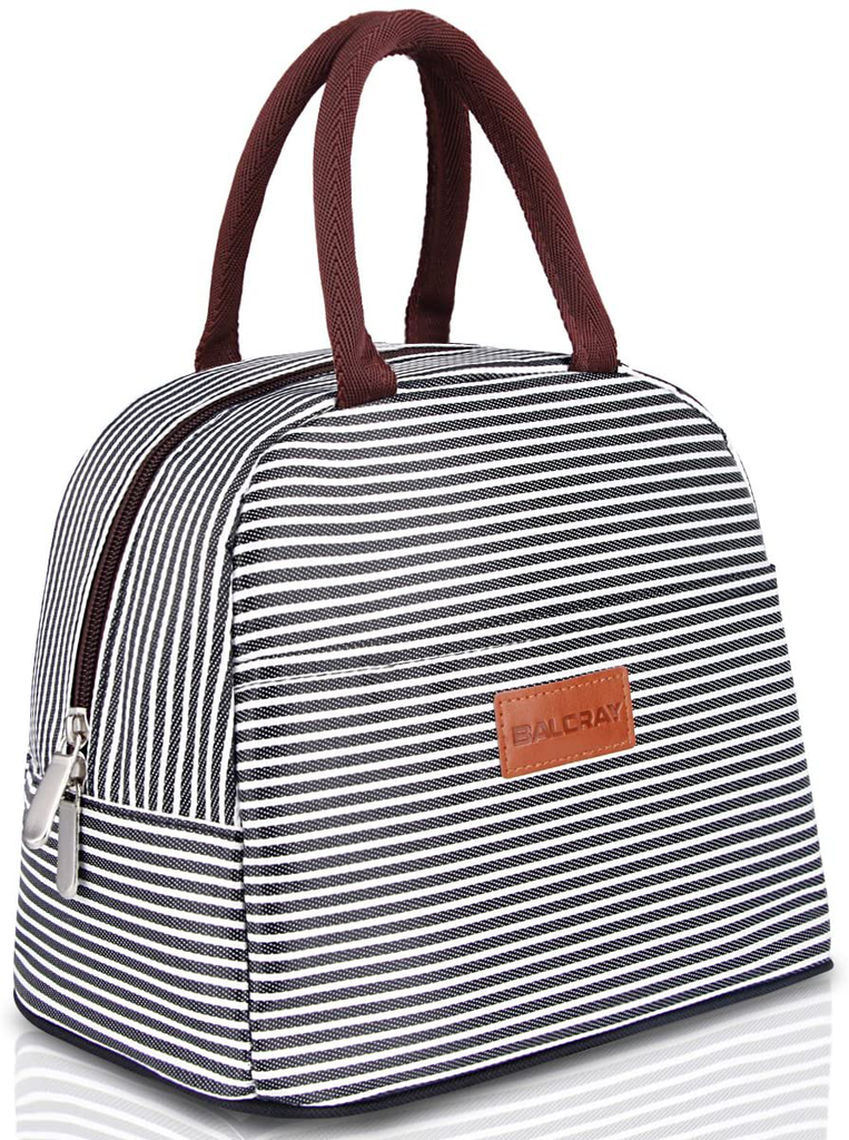 BALORAY Lunch Bag Tote Bag Lunch Bag for Women Lunch Box Insulated Lunch Container (Grey)