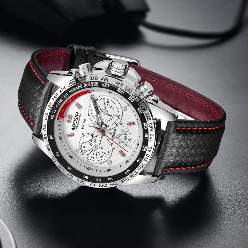 Men's Luminous Casual Quartz Watch with Large Dials
