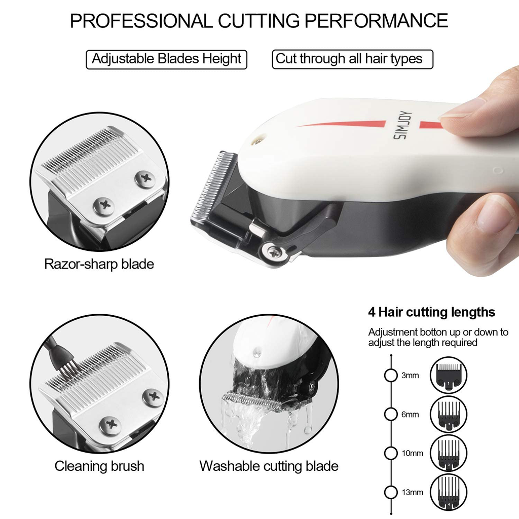 Professional Hair Clippers for Men, Hair Trimmer Corded Sets Adult Beard Trimmer Ultra Mute Hair Clippers Haircut Barber Tool