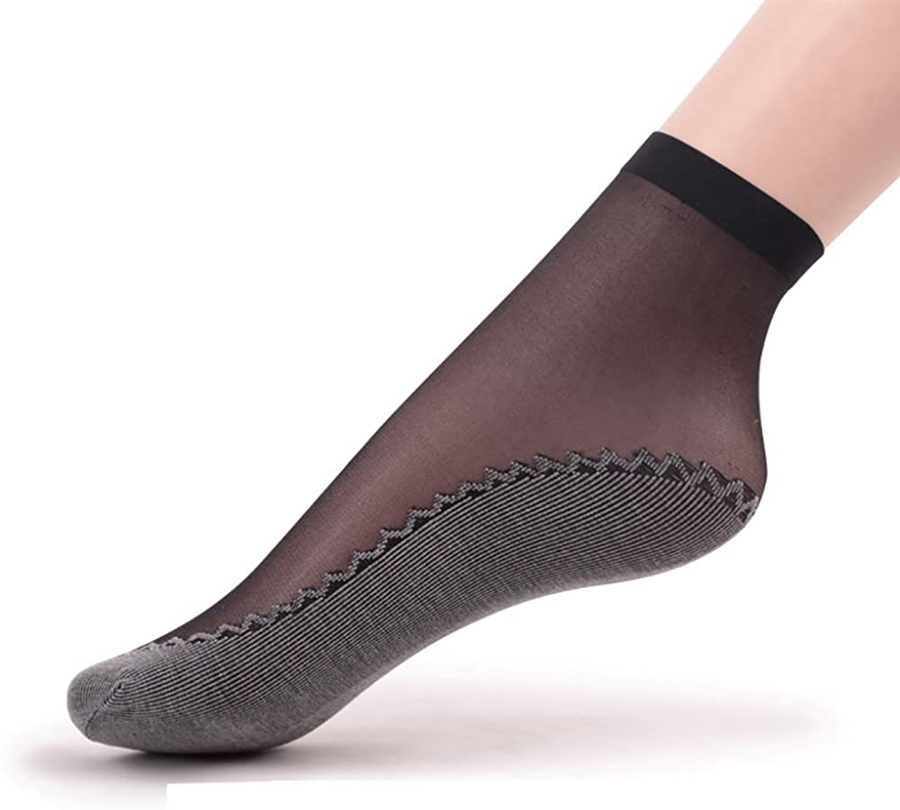 MANZI 12 Pairs Women's Ankle High Sheer Socks…