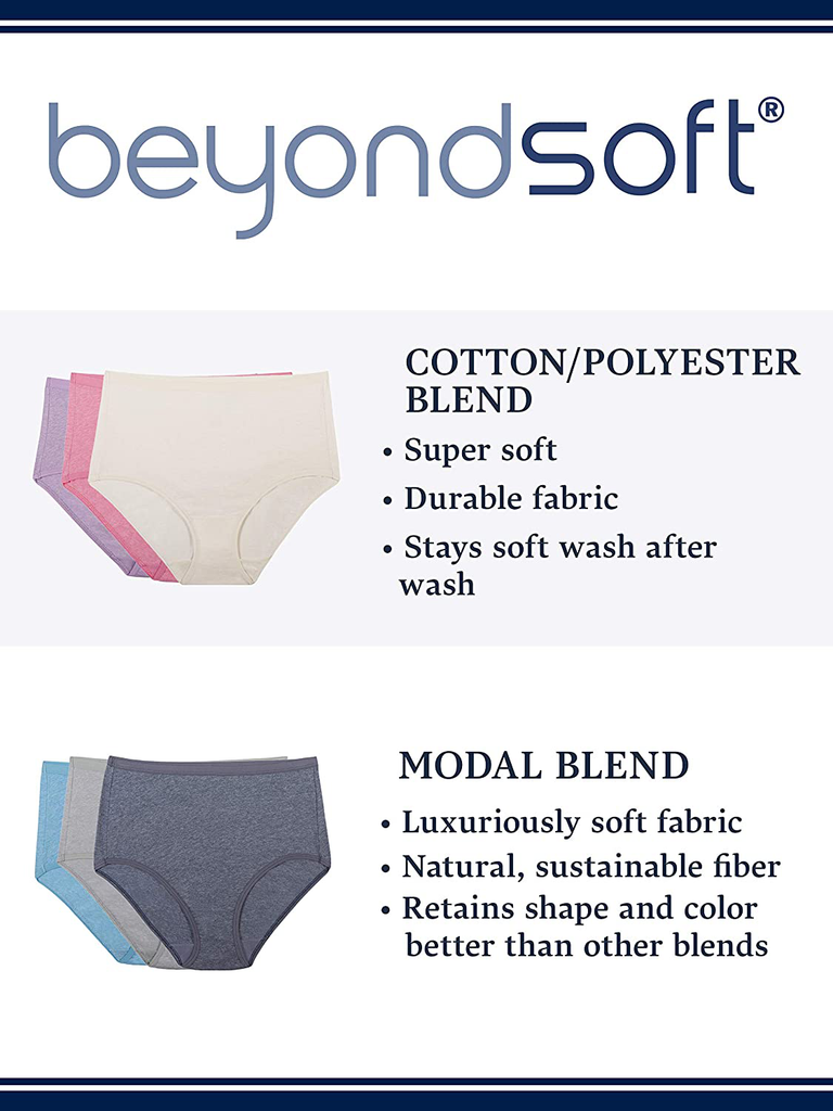 Fruit of the Loom Women's 6 Pack Beyondsoft Panties