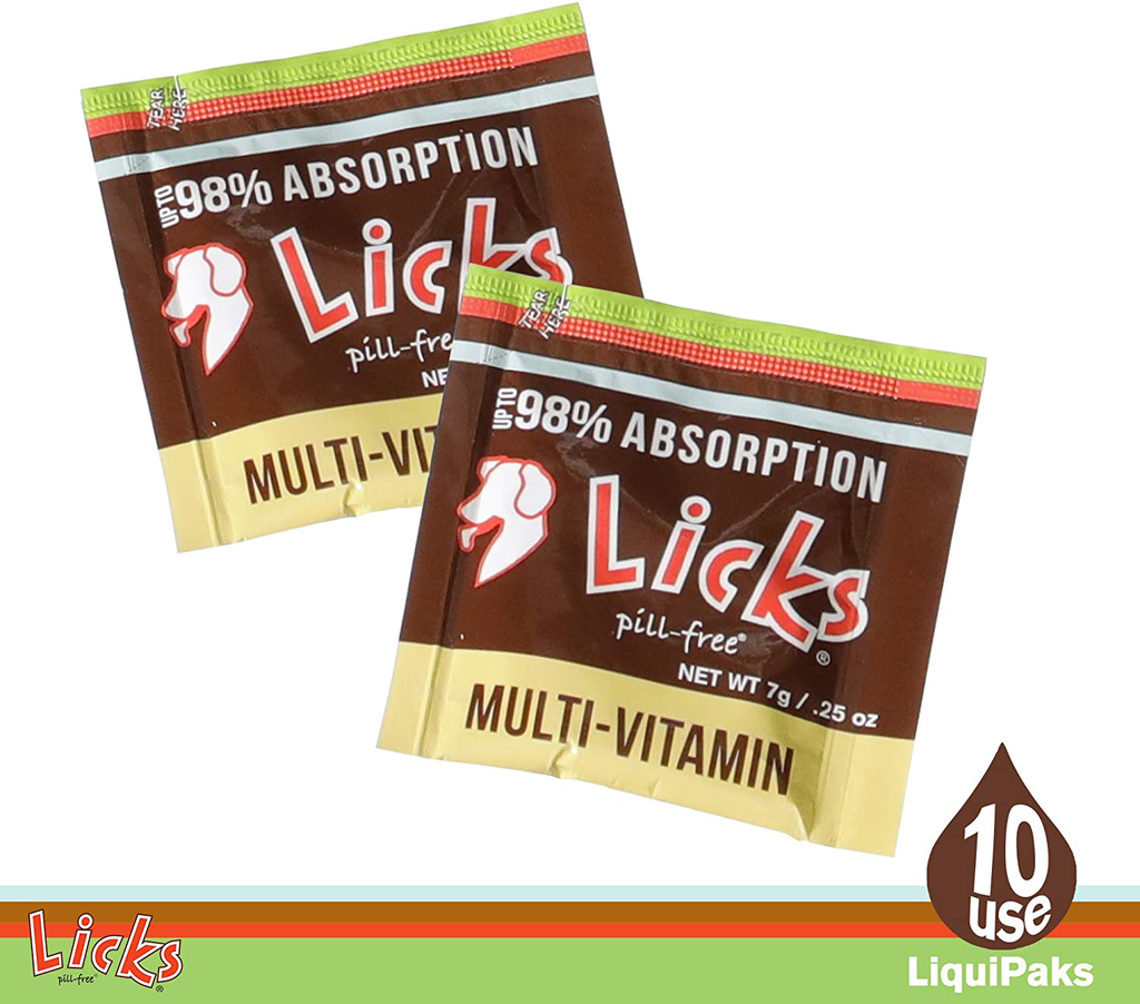 Licks Dog Multi-Vitamin Supplements - 10-use