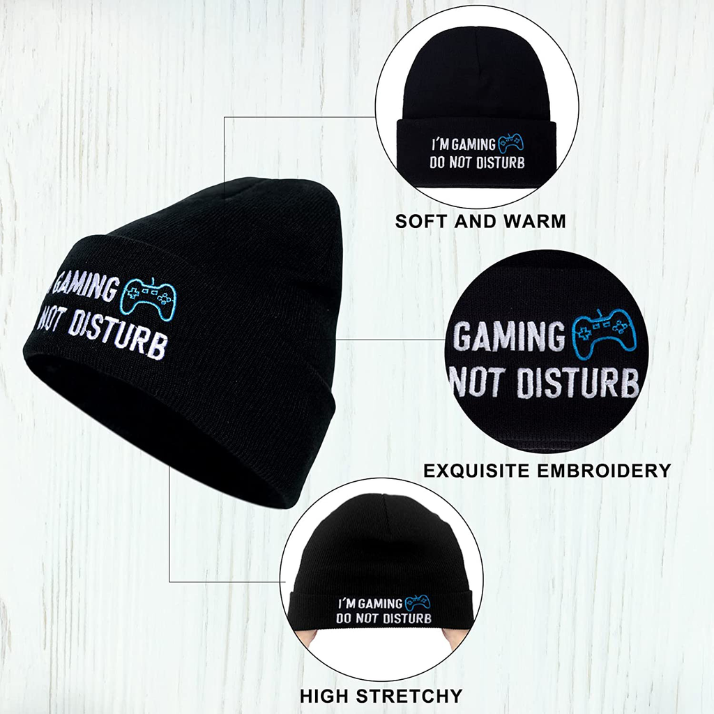 Novelty Gamer Socks Beanie Hat,Funny Gifts Idea for Teens Boys Men Teenagers Him
