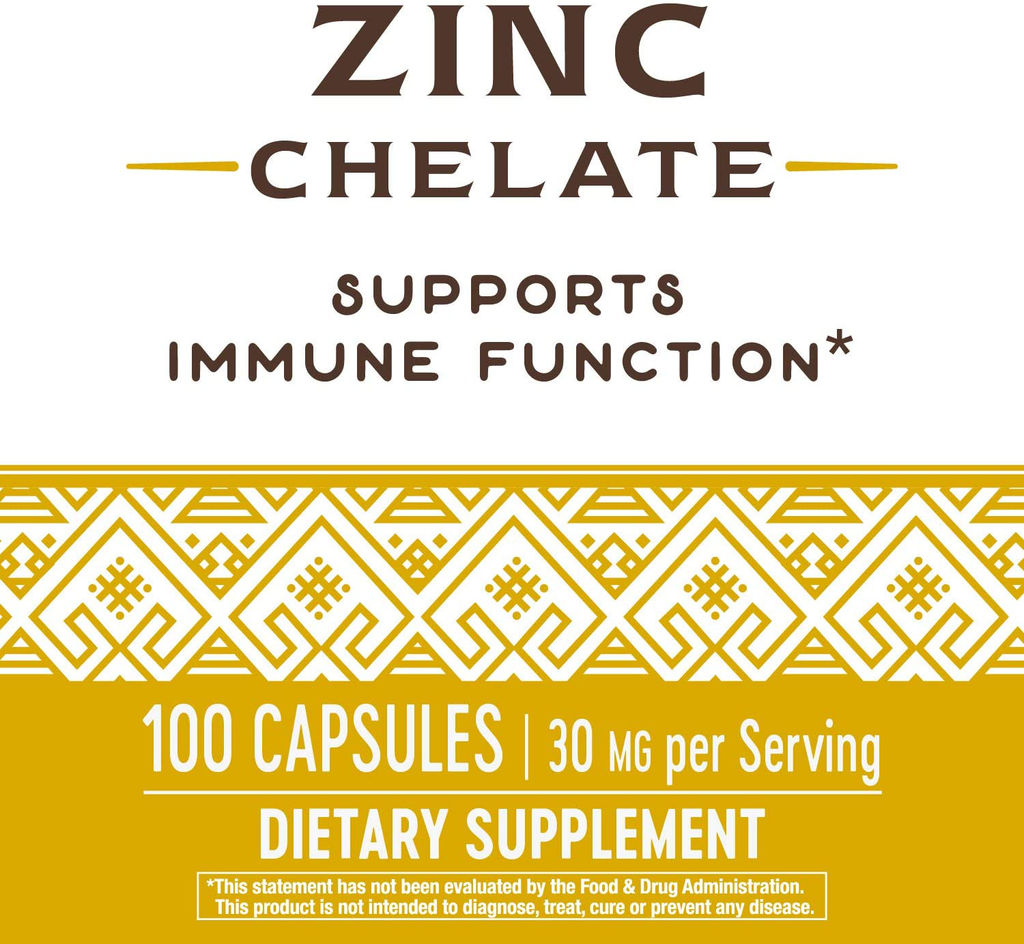 Nature's Way Zinc, 30 mg per serving, 100 capsules (Packaging May Vary)