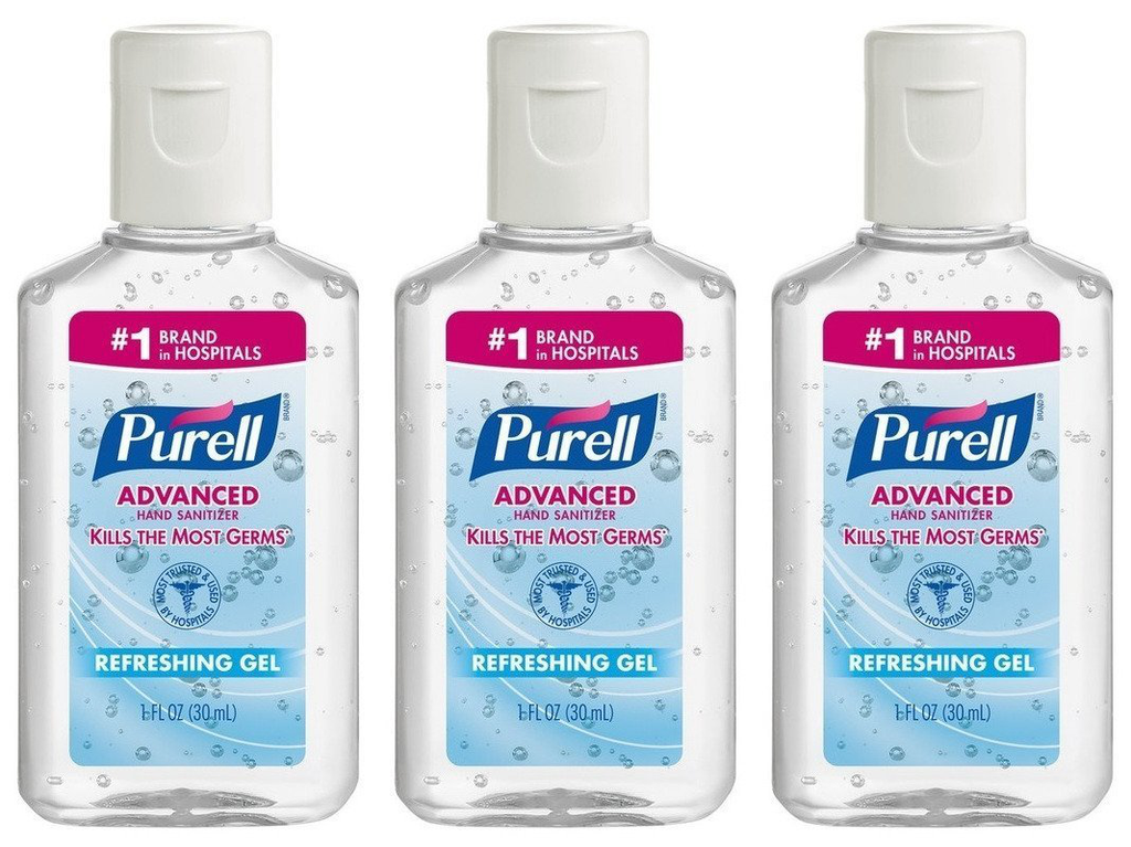 Purell Advanced Hand Sanitizer Refreshing Gel, 1 Fl Oz (24-Pack)