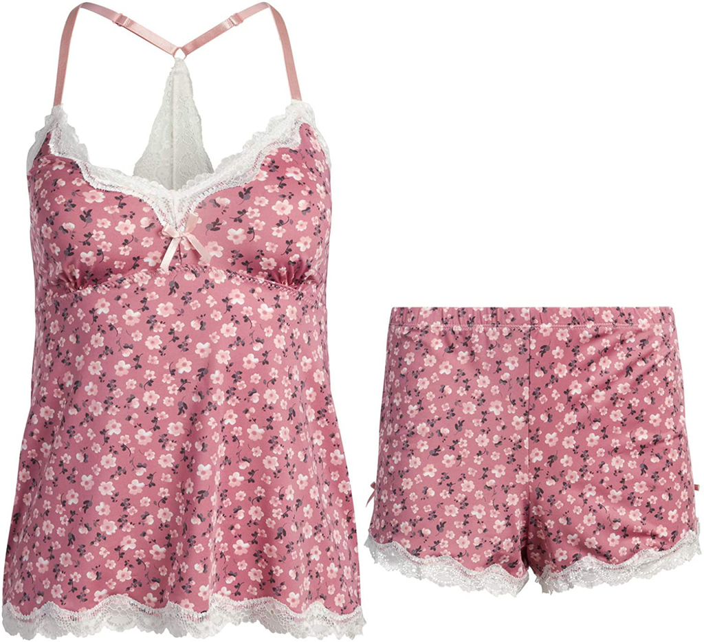 Marilyn Monroe Women's Pajama Set- 2-Piece Micro Shorts and Cami Sleepwear Set