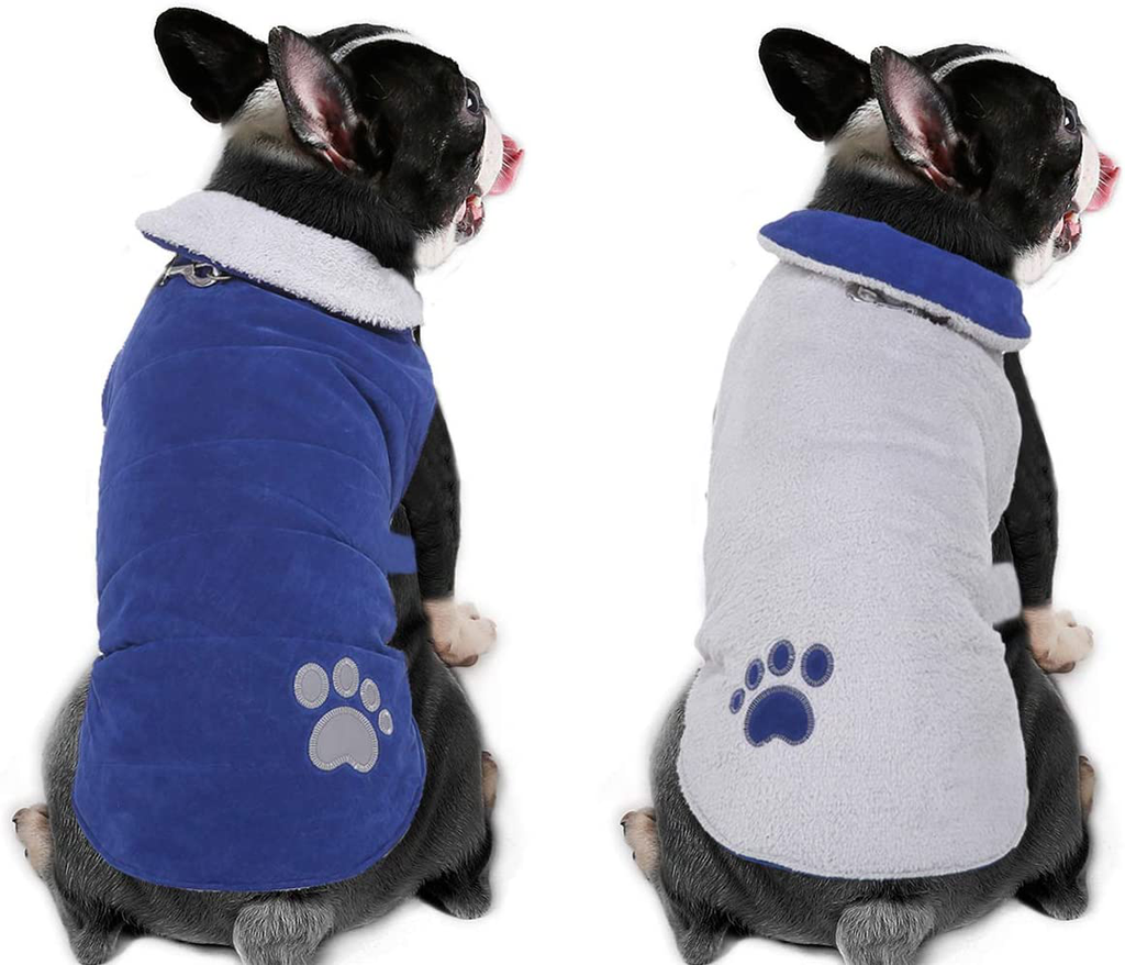 Reversible Windproof Cold Weather Jacket Vest for Small-Large Dogs