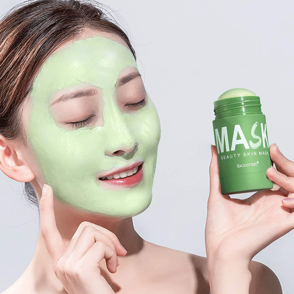 Green Tea Purifying Clay Clean Face Mask, Cleansing Mask Mud Mask for Men and Women, Moisturizing Oil Control Shrink Remove Blackheads, Shrink Pores, Improve Skin Tone