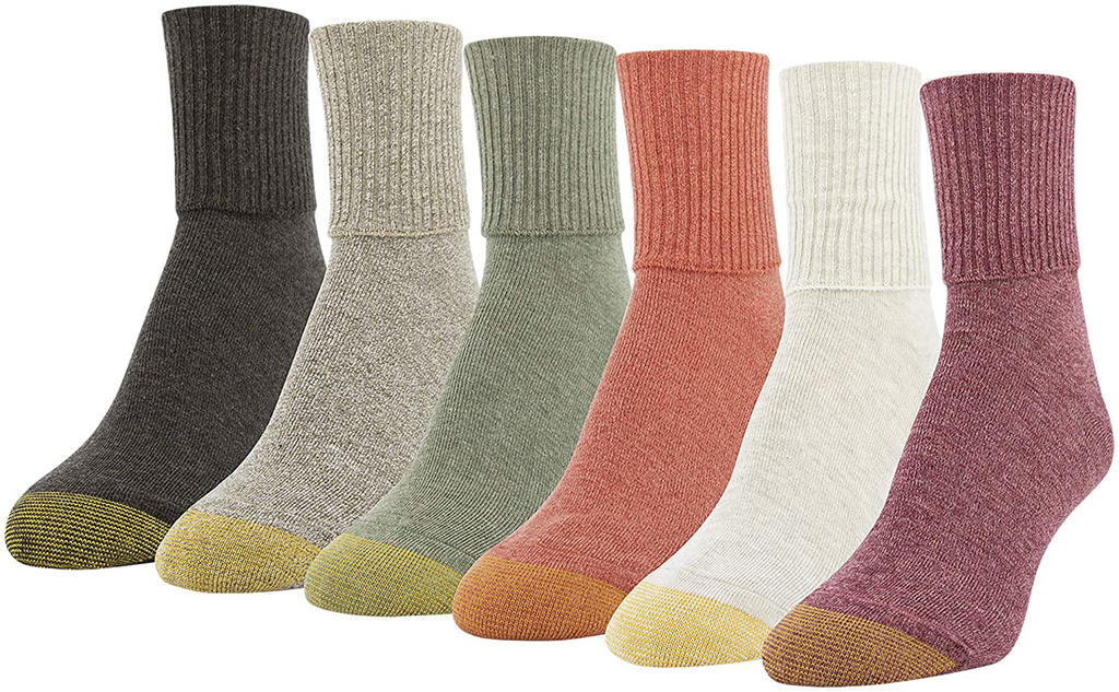 Gold Toe Women's Classic Turn Cuff Socks, Multipairs