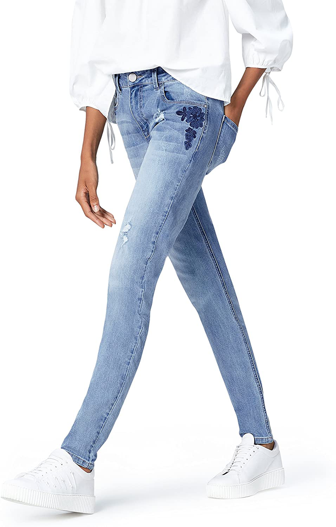 find. Women's Slim Fit Mid Rise Jeans DC2919S