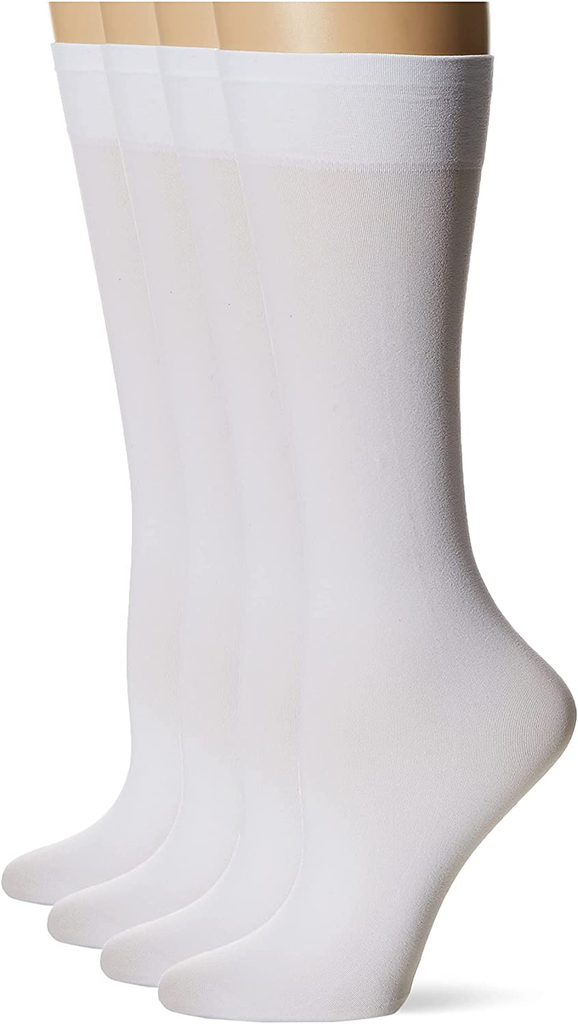 HUE womens Soft Opaque Knee High Socks (Pack of 3)