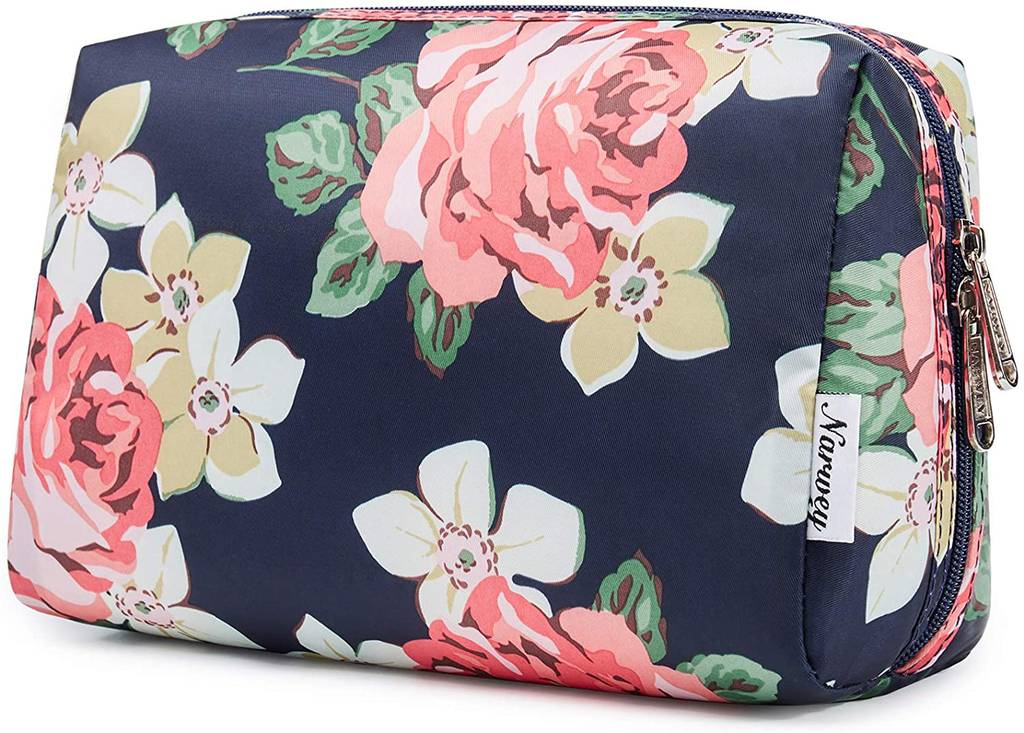 Large Makeup Bag Zipper Pouch Travel Cosmetic Organizer for Women and Girls