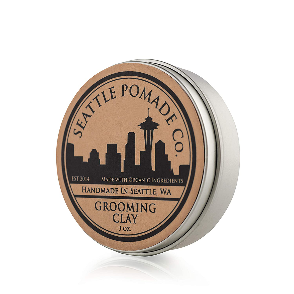 Seattle Pomade Co. Grooming Clay for Hair - USDA Certified, Made with Organic Essential Oil and Extracts