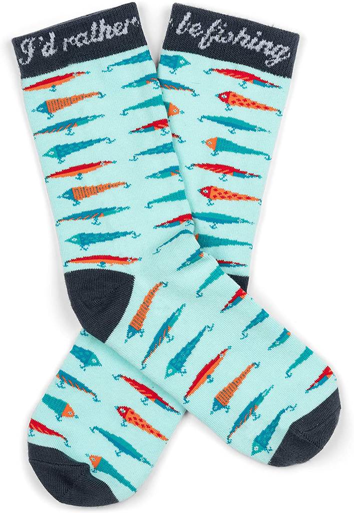 I'D Rather Be - Funny Novelty Socks Stocking Stuffer Gift for Men and Women
