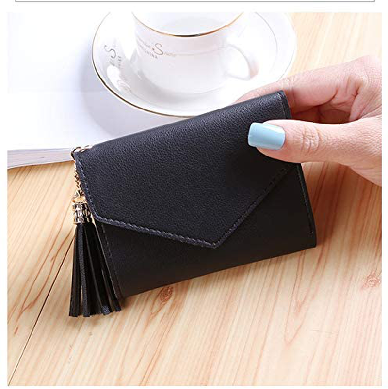Small Wallet for Women，Ultra Slim Pu Leather Credit Card Holder Clutch Wallets for Women