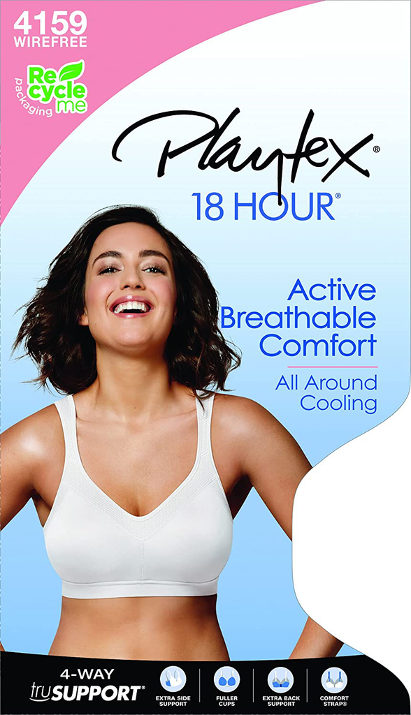 Playtex Women's 18 Hour Active Lifestyle Full Coverage Bra
