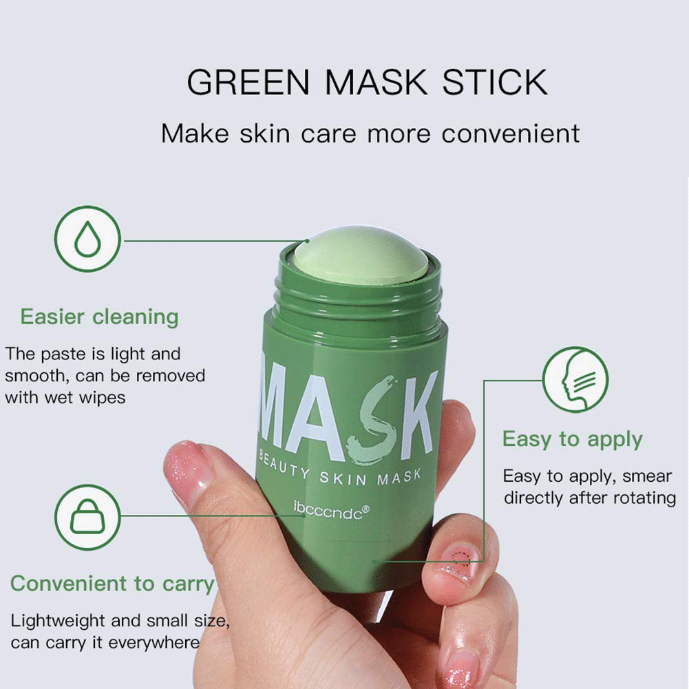 Green Tea Purifying Clay Clean Face Mask, Cleansing Mask Mud Mask for Men and Women, Moisturizing Oil Control Shrink Remove Blackheads, Shrink Pores, Improve Skin Tone
