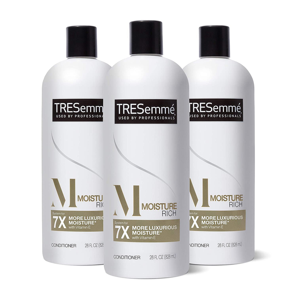 Tresemmé Conditioner for Dry Hair Moisture Rich Professional Quality Salon-Healthy Look and Shine Formulated with Vitamin E and Biotin, 28 Oz