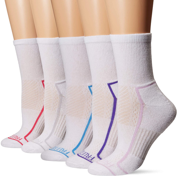 Fruit of the Loom womens Active 6 Pair Pack Socks – MODAndME