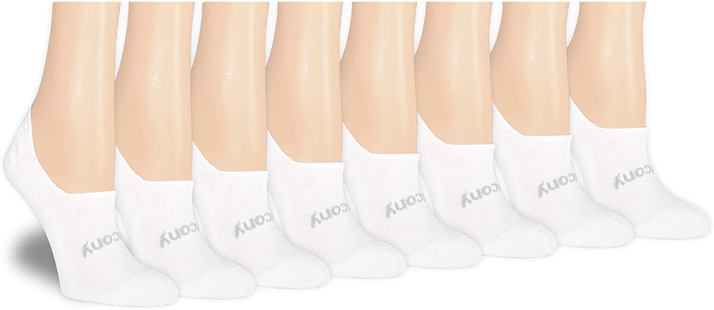 Saucony Women's 8-Pair No Show Invisible Liner Socks