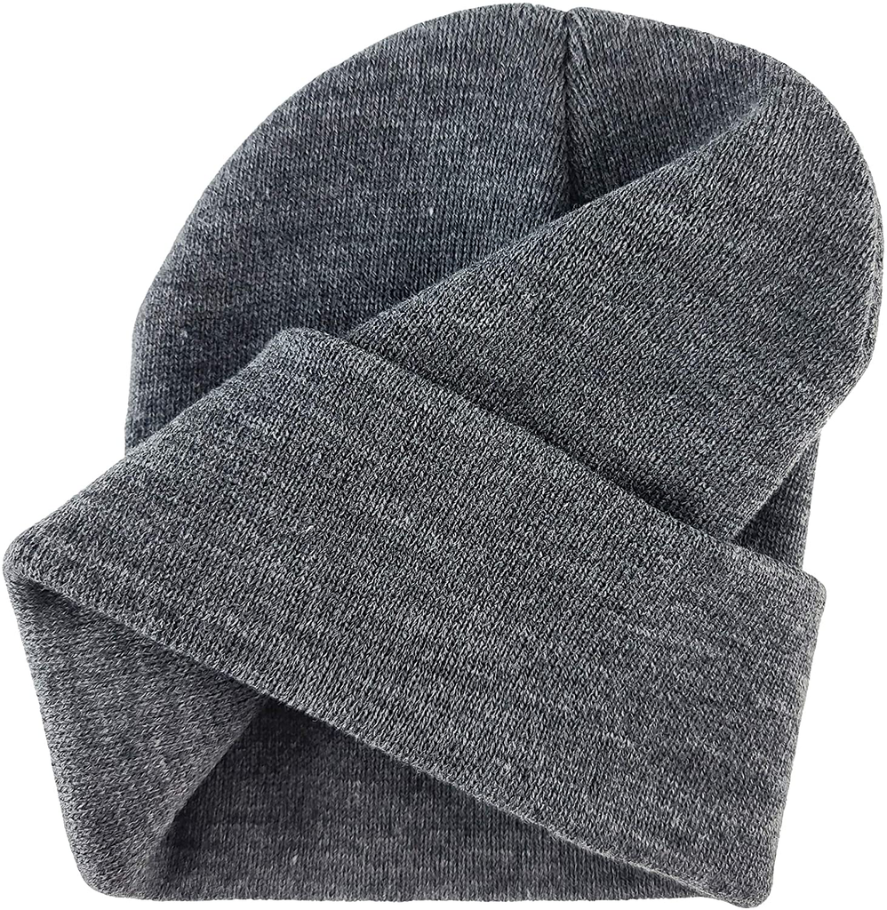 BRUCERIVER Classic Slouchy Elasticity Beanie Cap Knit Hats for Men & Women