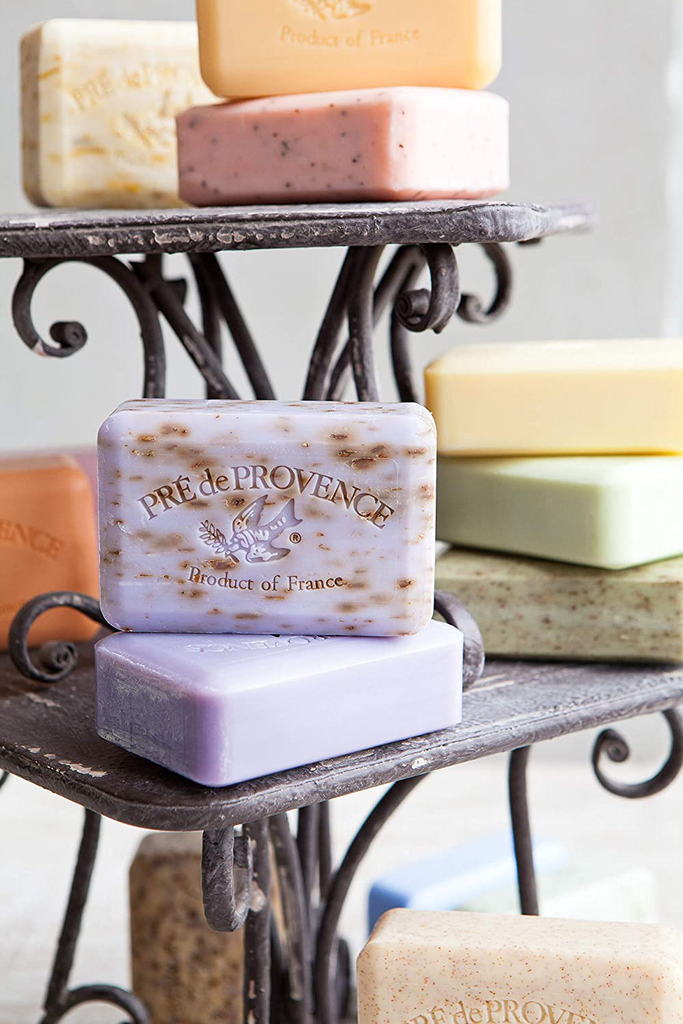 Pre De Provence Artisanal French Soap Bar Enriched with Shea Butter, Cashmere Woods, 150 Gram