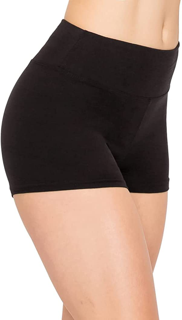 ALWAYS Women Workout Yoga Shorts - Premium Buttery Soft Solid Stretch Cheerleader Running Dance Volleyball Short Pants