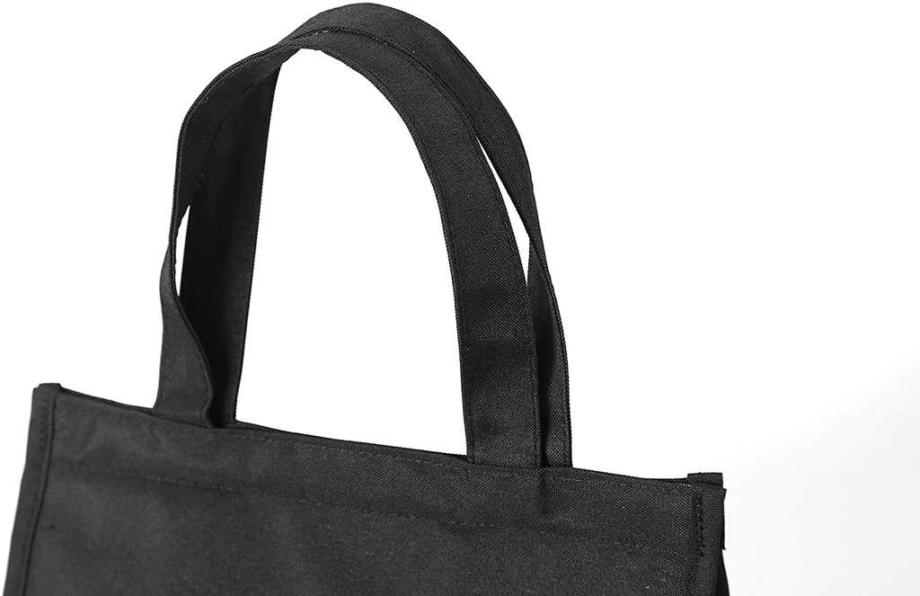 Ezek Insulated Lunch Bag, Large Freezable Tote Boxes, Reusable Cooler Meal Organizer, Work Office Picnic Hiking Beach for Women Men Adult, Black.