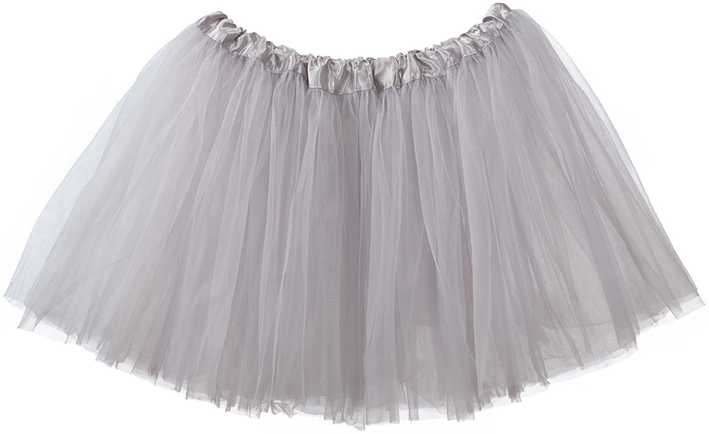 My Lello Adult Tutu Skirt, Classic Elastic 3 Layer Tulle Tutu for Women and Teens