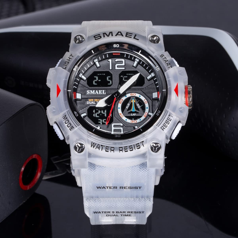 Men's LED Analog Sports Watch with Multiple Displays – MODAndME