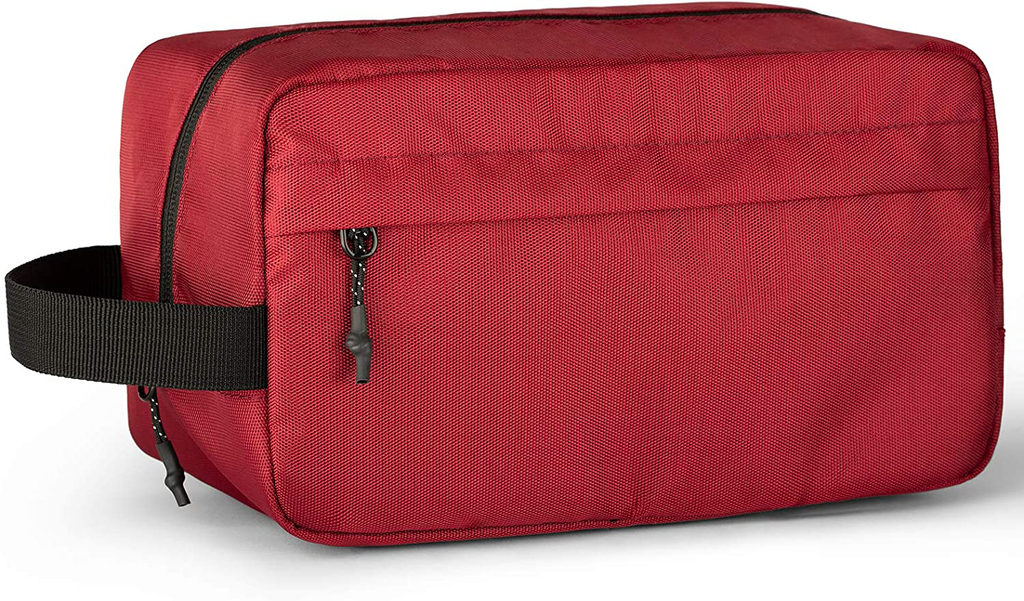 Vorspack Toiletry Bag Hanging Dopp Kit for Men Water Resistant Shaving Bag with Large Capacity for Travel - Maroon