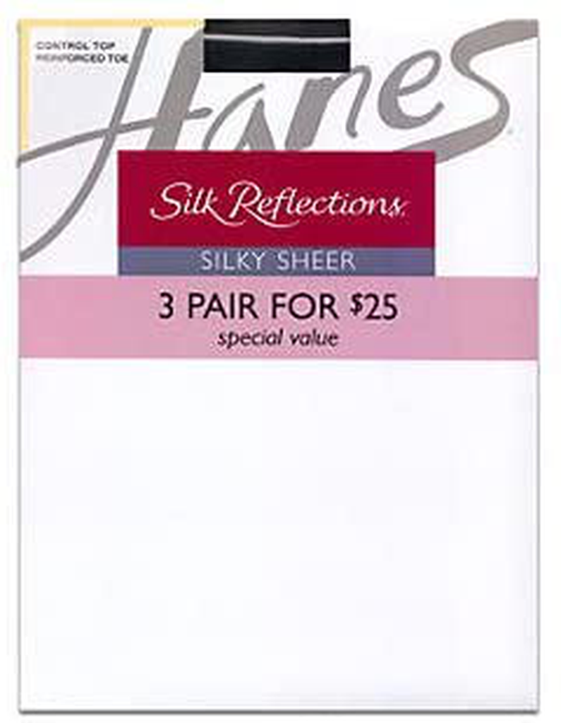 Hanes Silk Reflections Women's Silky Sheer Hosiery (Pack of 3)