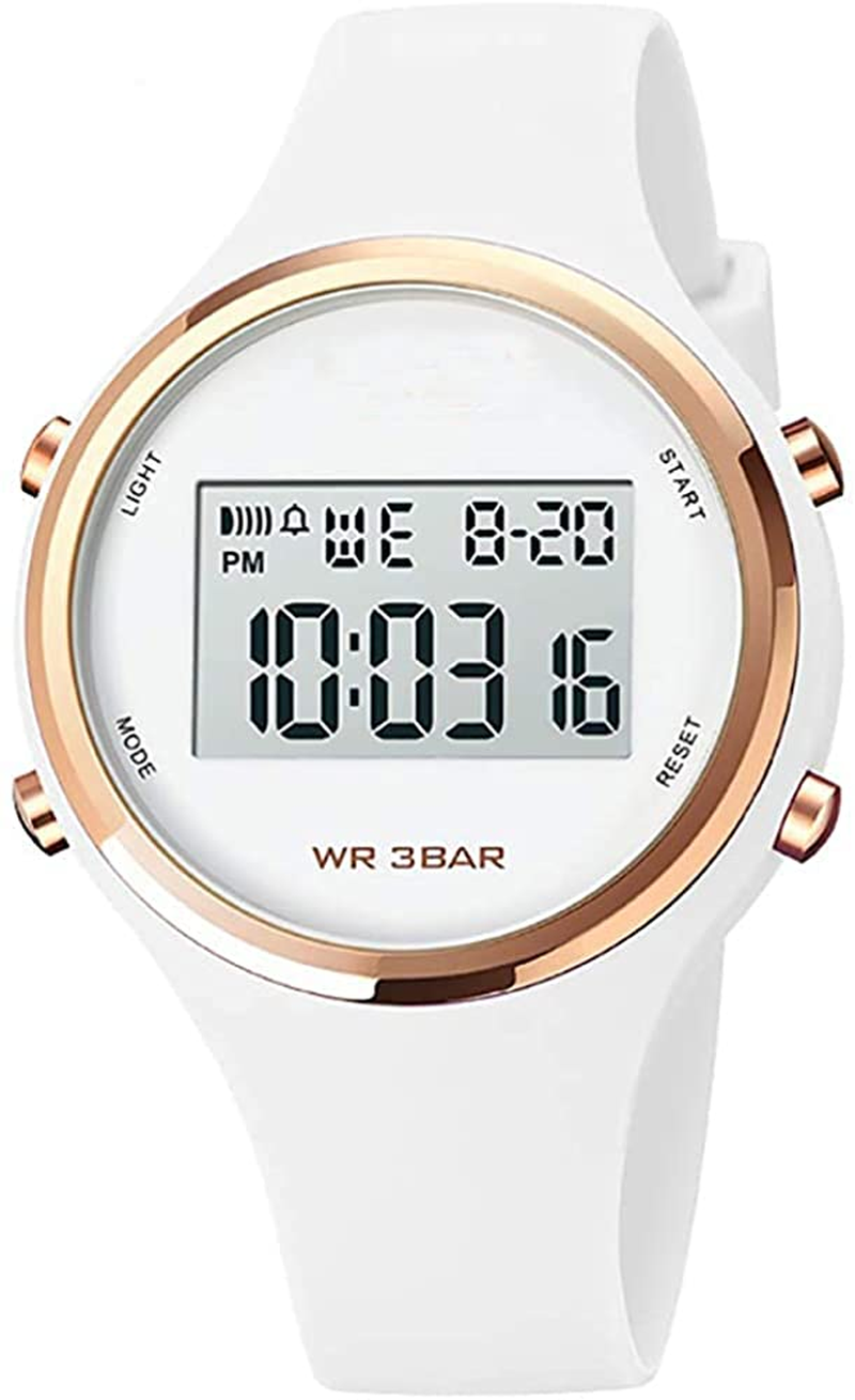 Women s Waterproof Sport Watch with Alarm Clock and LED Backlight