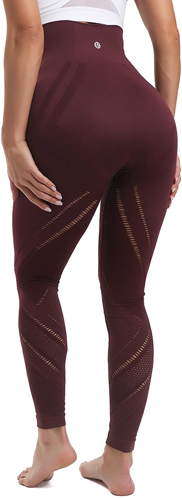 RUNNING GIRL 5 inches High Waist Yoga Leggings, Compression Workout Leggings for Women Yoga Pants Tummy Control