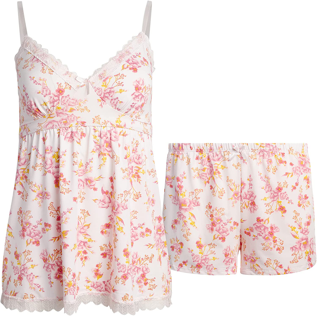 Marilyn Monroe Women's Pajama Set- 2-Piece Micro Shorts and Cami Sleepwear Set