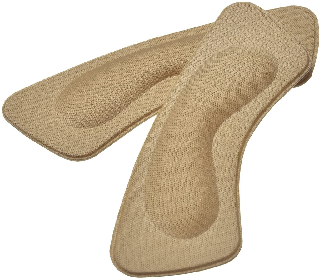 Hotop 6 Pairs Heel Cushion Pads Heel Shoe Grips Liner Self-Adhesive Shoe Insoles Foot Care Protector (Brown, Khaki, Black)