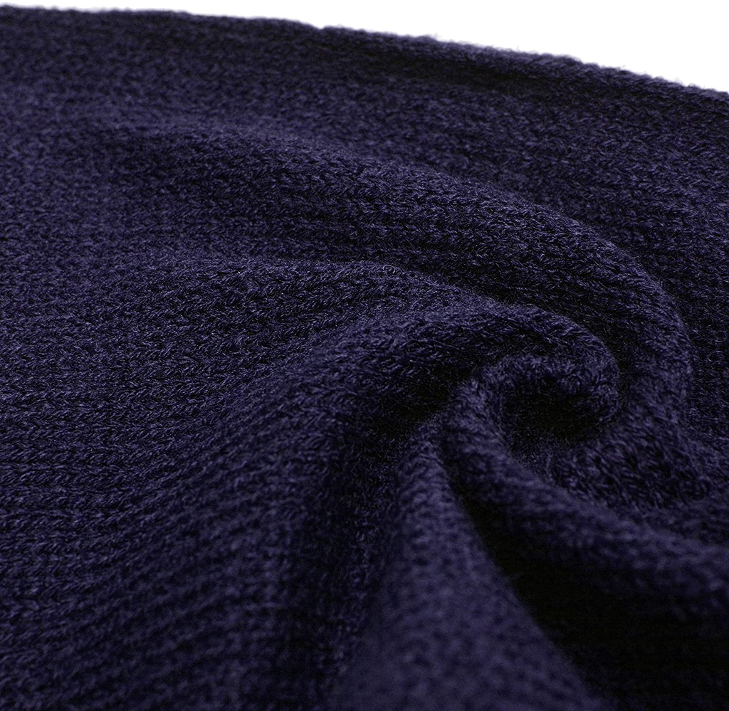 Gelante Men Classic Knit Winter Scarf Warm Double Layer