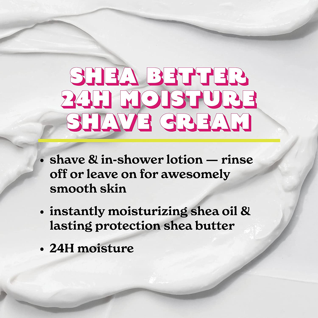 Eos Shea Better Shaving Cream for Women - Vanilla Bliss, Shave Cream, Skin Care and Lotion with Shea Butter and Aloe, 24 Hour Hydration, 7 Fl Oz, Pack of 3