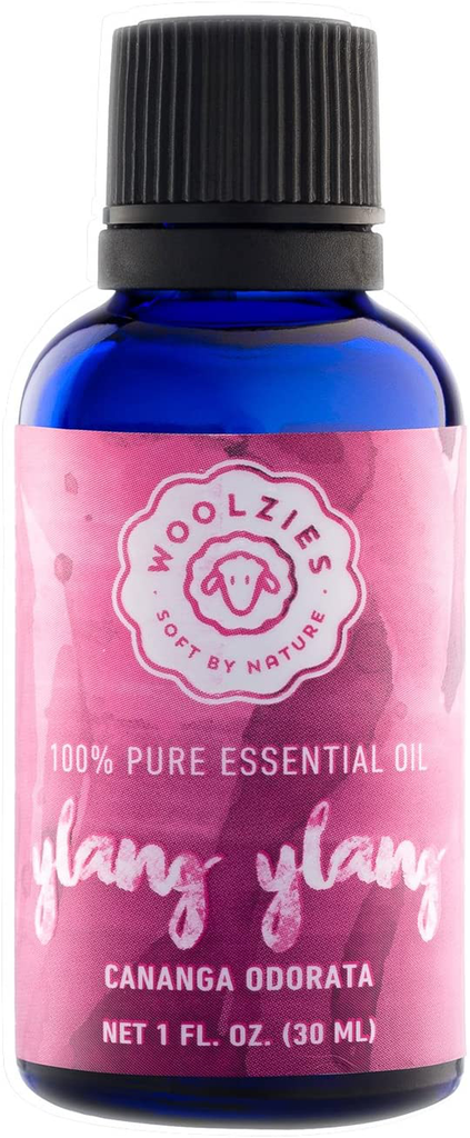 Woolzies Best Quality 100% Pure Ylang Ylang Essential Oil | Healthy Skin/Hair, Calming Effect, Lifts Mood | Natural Undiluted Therapeutic Grade | for Skin/Internal/Topical, 1 Fl Oz