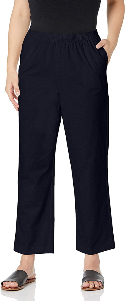 Alfred Dunner All Around Elastic Waist Cotton Short Twill Pants