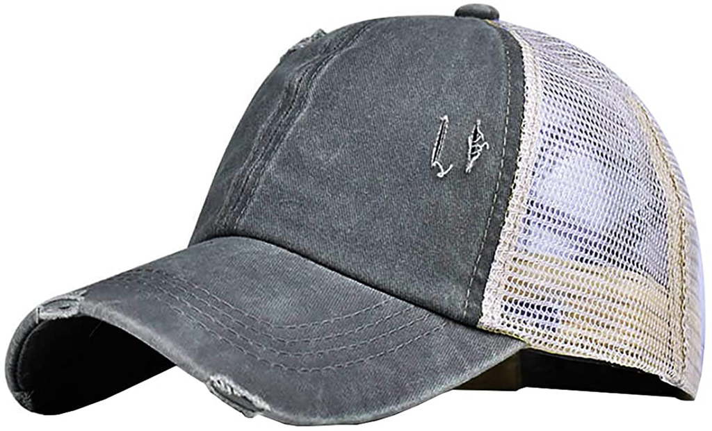 Adjustable Mesh Cap Cross Hat Baseball Cap Sunhat Sport Headdress Chapeau