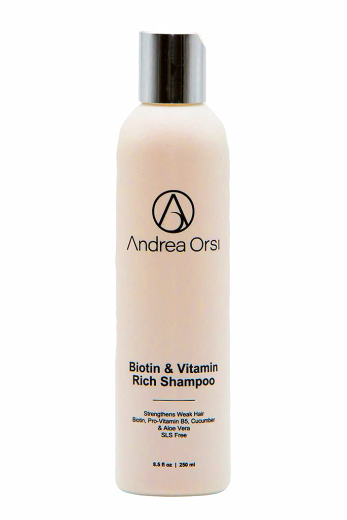 Andrea Orsi Essentials Biotin & Vitamin Rich Shampoo | Promotes Healthy Thick Full Hair | for Mens & Womens Hair | Salon Exclusive & Now Home | Professional Strength | Sulfate & Paraben Free