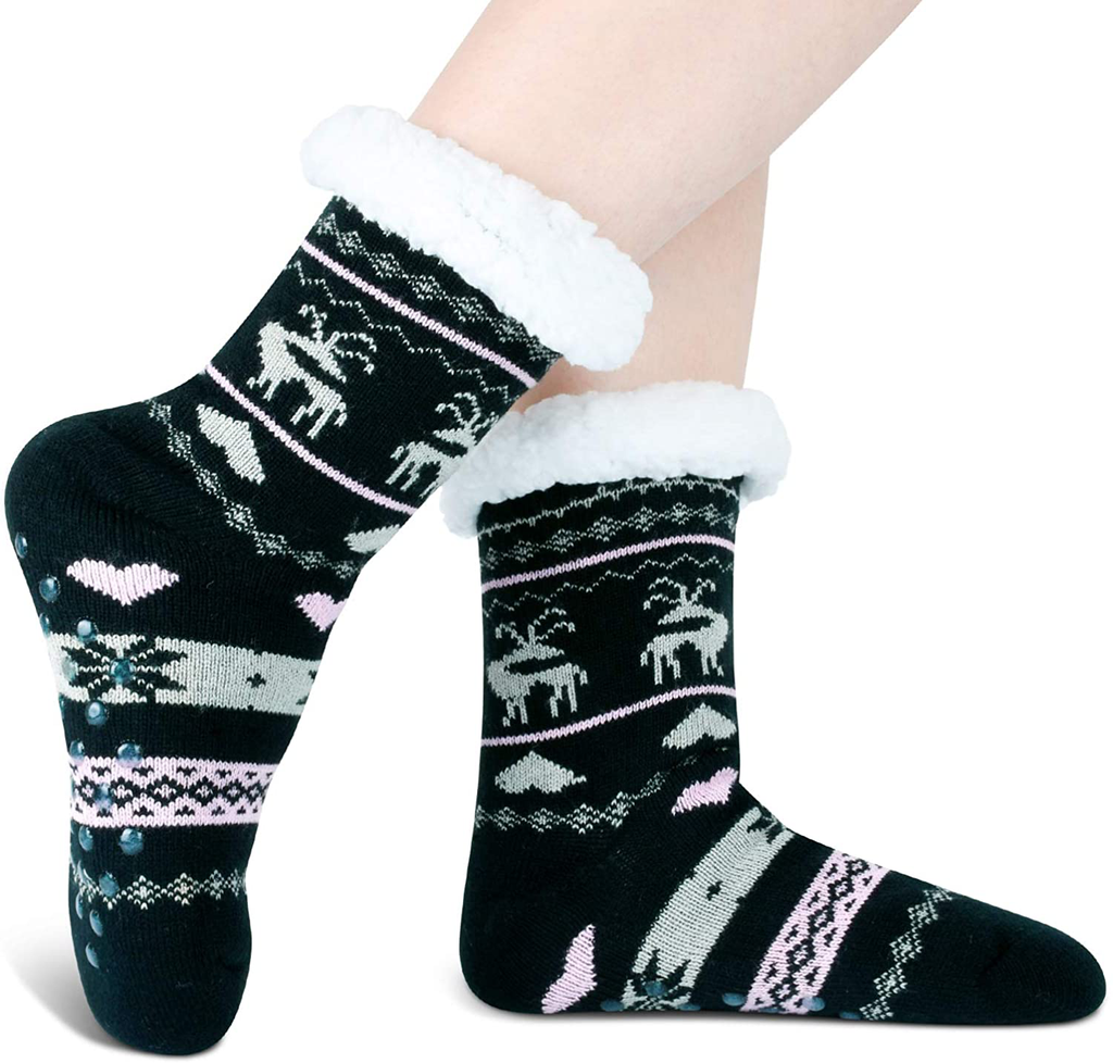 Women's Winter Socks Gift Box Free Size Thick Wool Soft Warm Casual Socks for Women Socks