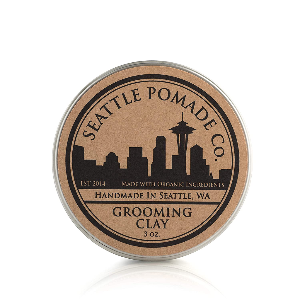 Seattle Pomade Co. Grooming Clay for Hair - USDA Certified, Made with Organic Essential Oil and Extracts
