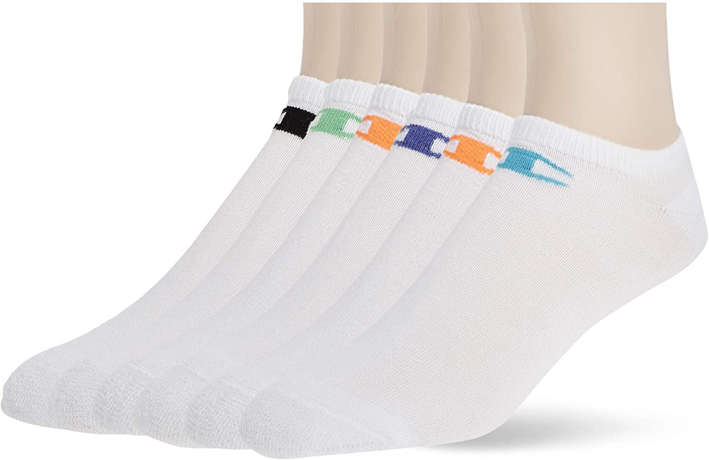 Champion Women's Double Dry 6-Pack Performance No Show Liner Socks