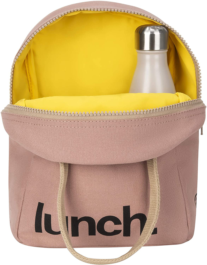 Fluf Zipper Lunch Bag | Organic Cotton Lunch Tote for Men, Women & Kids (Pencils)